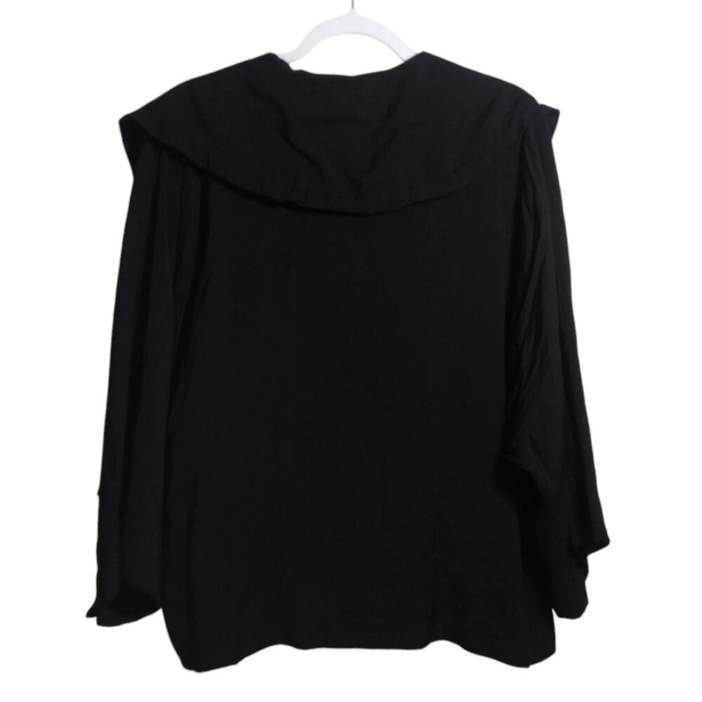 Marla Wynne Layers Black Lagenlook Oversized Topper Jacket  Minimalist XS - Picture 2 of 10